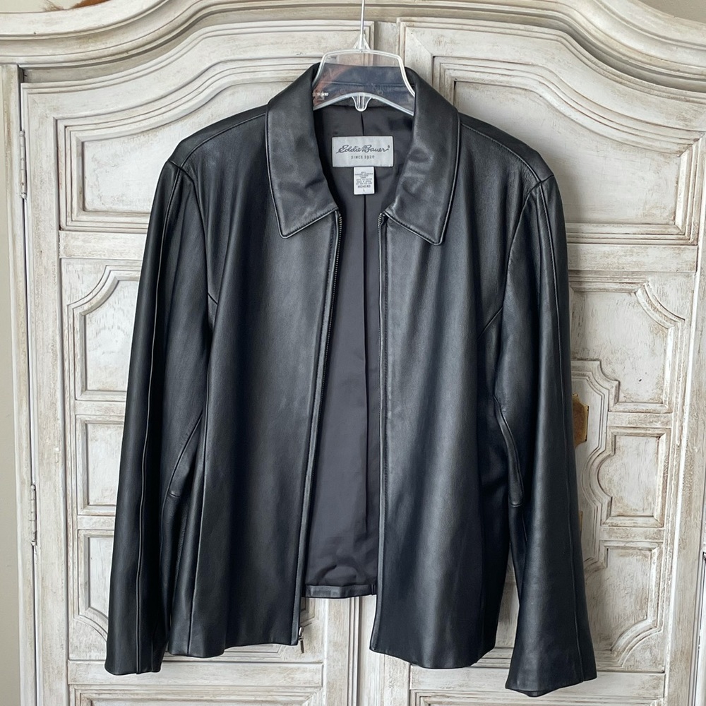 Eddie Bauer Lambskin Leather Jacket